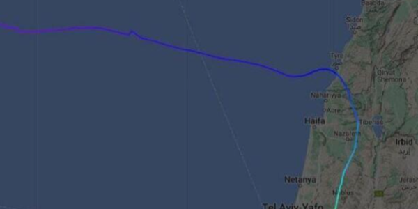 צילום מסך מאתר Flightradar24